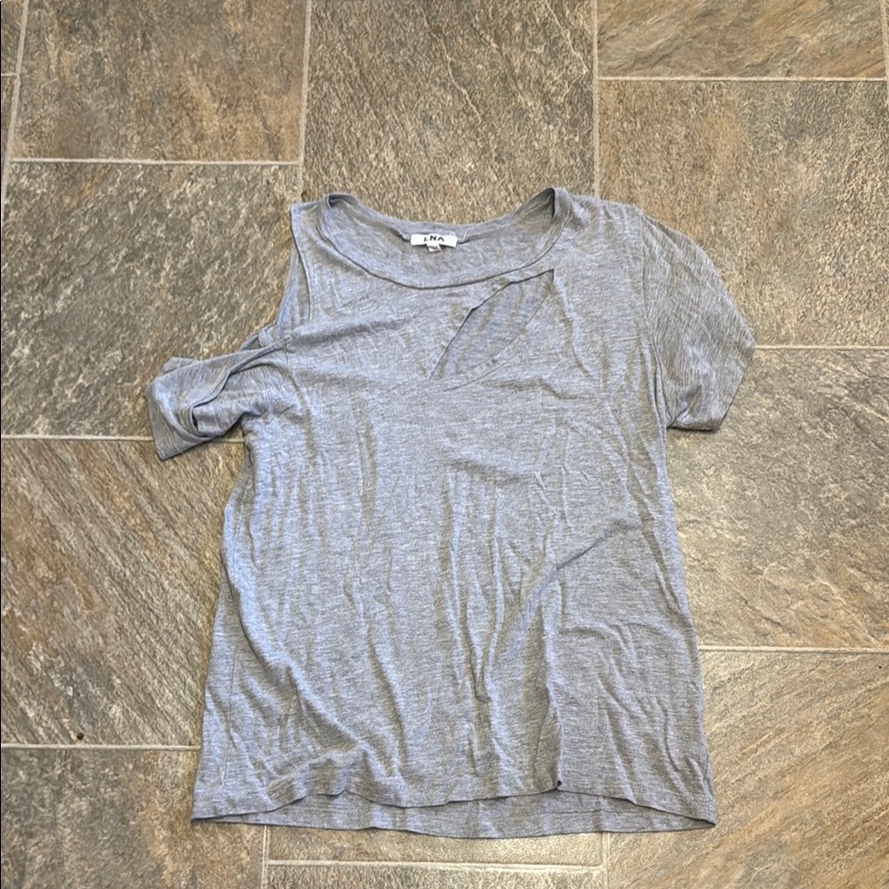 LNA Light Gray Short Sleeve Tee